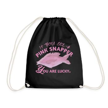Snapper Fish - Amateur de poisson - Sac de sport léger - noir - Devant