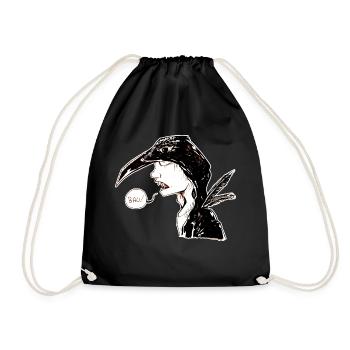 The crow - Drawstring Bag - black - Front