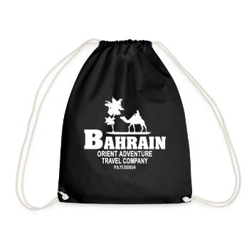 Bahrain - Kamel - Karawane - Dromedar - Turnbeutel - Schwarz - Vorne