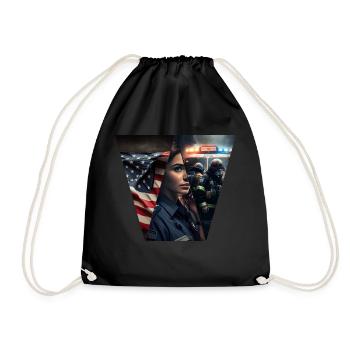 One common goal, dispatcher - Drawstring Bag - black - Front