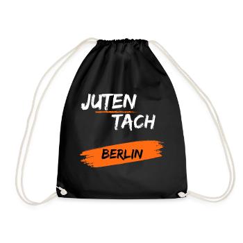 Juten Tach Berlin - Turnbeutel - Schwarz - Vorne