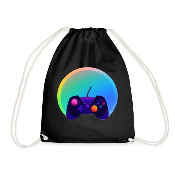 Gamer Gamer Contrôleur de jeu vidéo Gaming Gaming - Sac de sport léger - noir - Devant