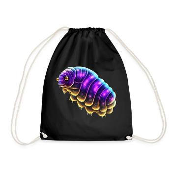 Bärtierchen, Weltall, Tardigrade, Weltraum, Kosmos - Turnbeutel - Schwarz - Vorne