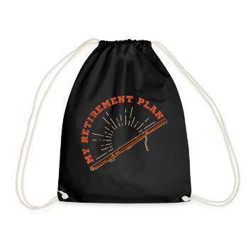 École de musique Orchestre Basson Clarinette Musicien - Sac de sport léger - noir - Devant