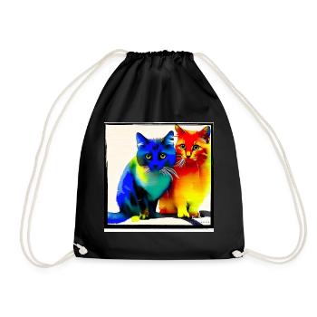 Women's Collection | Online Mode - Drawstring Bag - black - Front