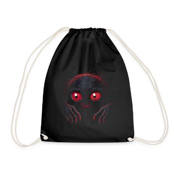 Creepy Goblin - Drawstring Bag - black - Front