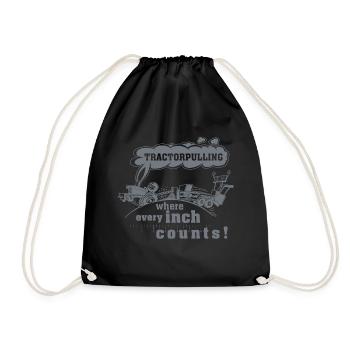 tp where every inch counts light - Drawstring Bag - black - Front