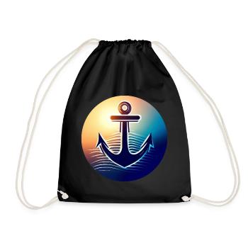 Anchor Sunset Round - Sac de sport léger - noir - Devant