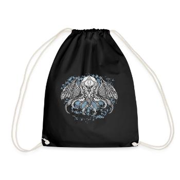 Cthulhu ink - Drawstring Bag - black - Front