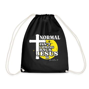 La normalité chrétienne ne revient pas, Jésus le fait - Sac de sport léger - noir - Devant