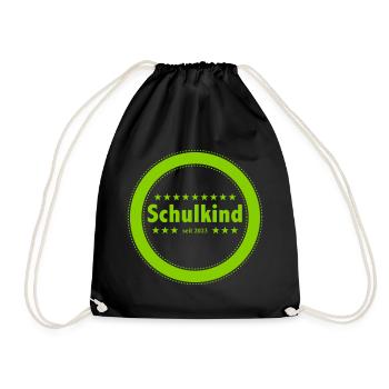Schulkind seit 2023 - Turnbeutel - Schwarz - Vorne