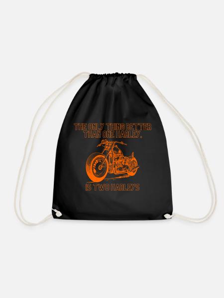 Motorrad T-Shirts - Turnbeutel - Schwarz