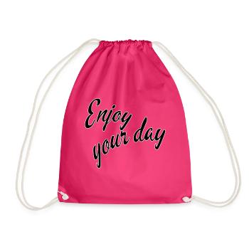 Profitez de votre journée - Sac de sport léger - fuchsia - Devant