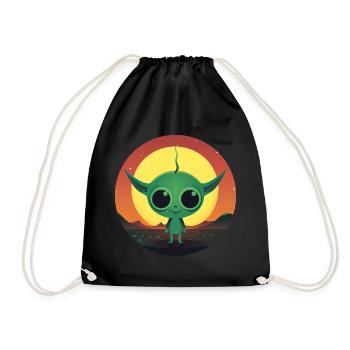Coucher de soleil extraterrestre - Sac de sport léger - noir - Devant
