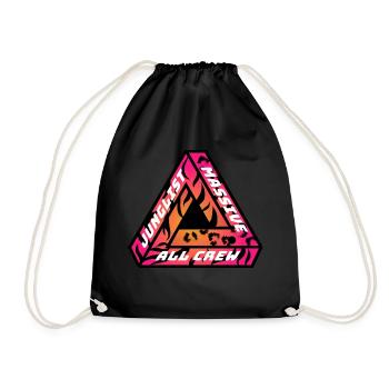 Junglist Massive DNB Drum N Bass Raver EDM DJ - Drawstring Bag - black - Front