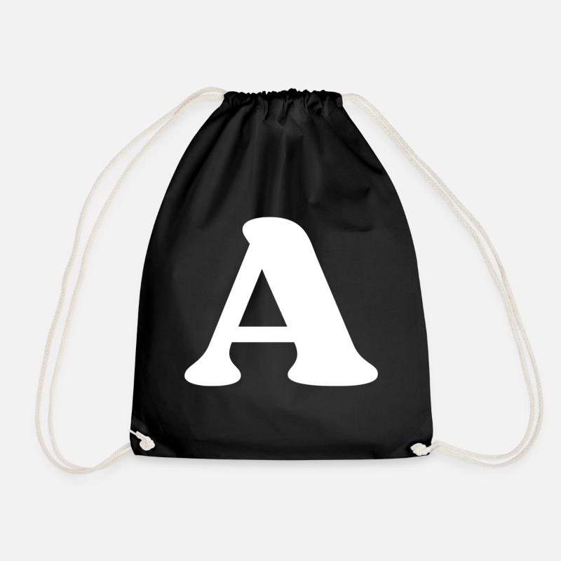 Buchstabe a - Turnbeutel - Schwarz
