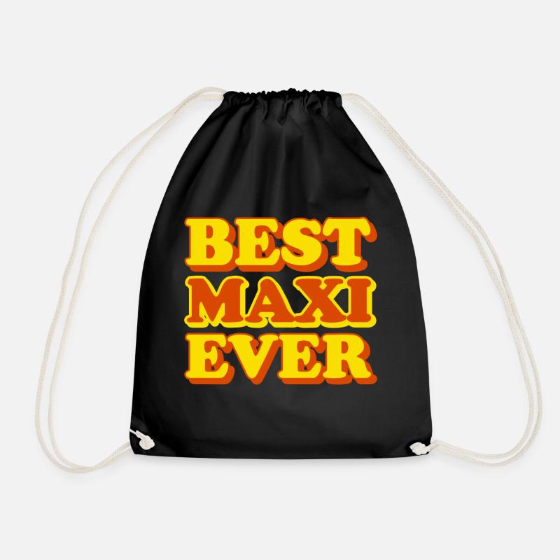 Maxi Vorname Witziges Geschenk - Turnbeutel - Schwarz