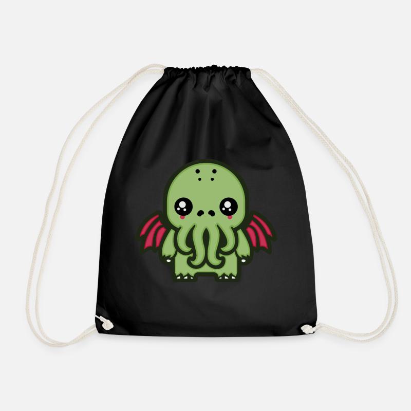 Niedlicher Cthulhu - Turnbeutel - Schwarz