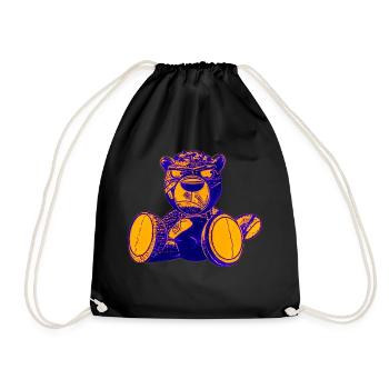 Creepy Teddy Yellow - Turnbeutel - Schwarz - Vorne