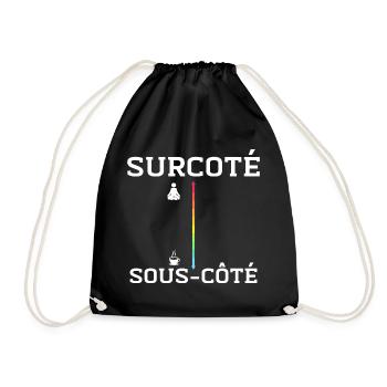 Caféine vs. Méditation - Sac de sport léger - noir - Devant