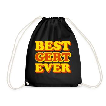 Gert Vorname Lustiges Geschenk - Turnbeutel - Schwarz - Vorne