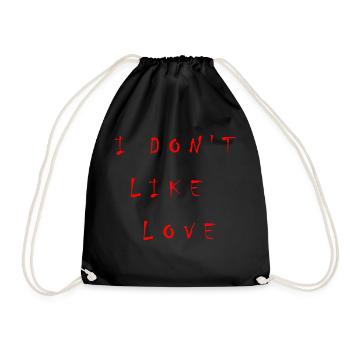 Je n’aime pas l’amour - Sac de sport léger - noir - Devant
