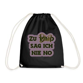 Je ne dis jamais non à la bière - Sac de sport léger - noir - Devant