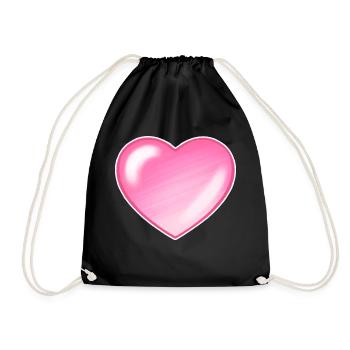 Cœur - Sac de sport léger - noir - Devant