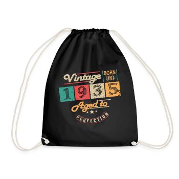 Original 1935 Vintage - Cadeau D’anniversaire 1935 - Sac de sport léger - noir - Devant