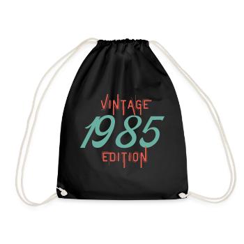Jahrgang Ausgabe 1985 - Turnbeutel - Schwarz - Vorne