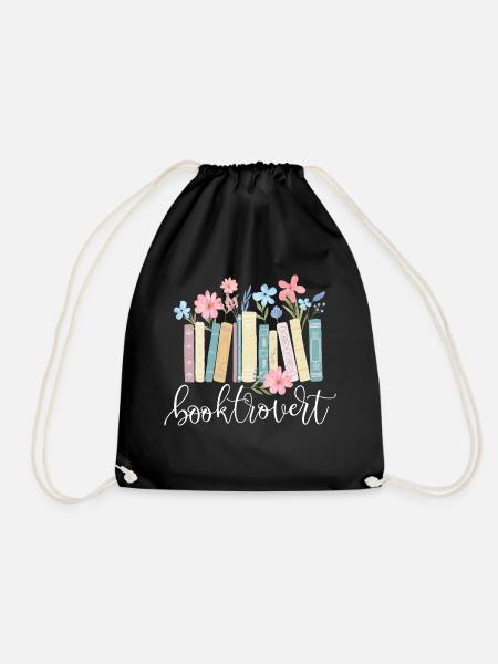 Booktrovert - Buchliebhaber Lesen Introvertiert - Turnbeutel - Schwarz