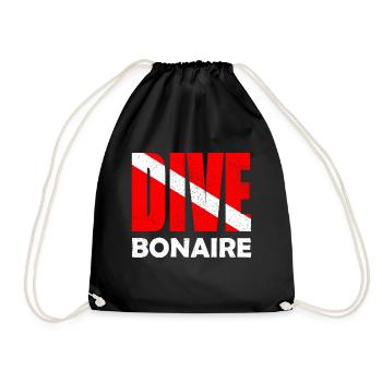 Plongée Bonaire, Plongeur Down Flag, Plongée sous-marine, Tauchen - Sac de sport léger - noir - Devant