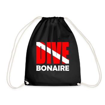 Plongée Bonaire, Plongeur Down Flag, Plongée sous-marine, Tauchen - Sac de sport léger - noir - Devant