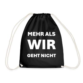Plus que WE n’est pas possible - Sac de sport léger - noir - Devant