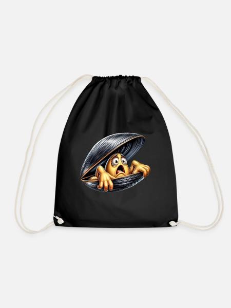 moule apeurée - Sac de sport léger - noir