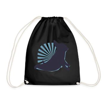 3441 dogyogaTshirt PR t-shirt - Sac de sport léger - noir - Devant