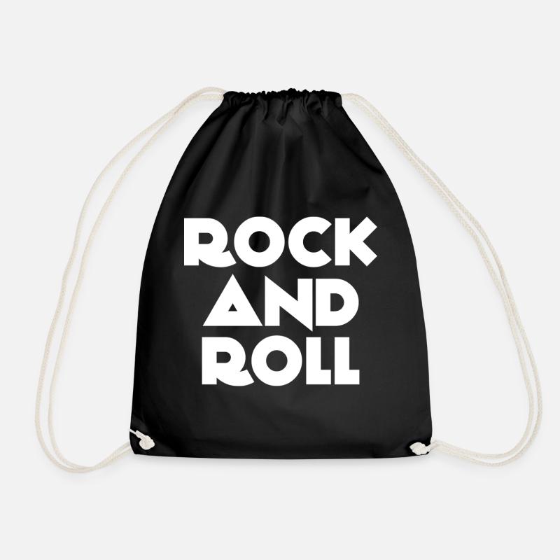 Fed rock and roll logo design - Sportstaske - sort