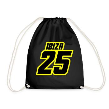 Ibiza 2025 Trikot - Turnbeutel - Schwarz - Vorne