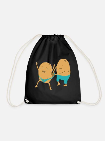 Potato Wedgie - Drawstring Bag - black