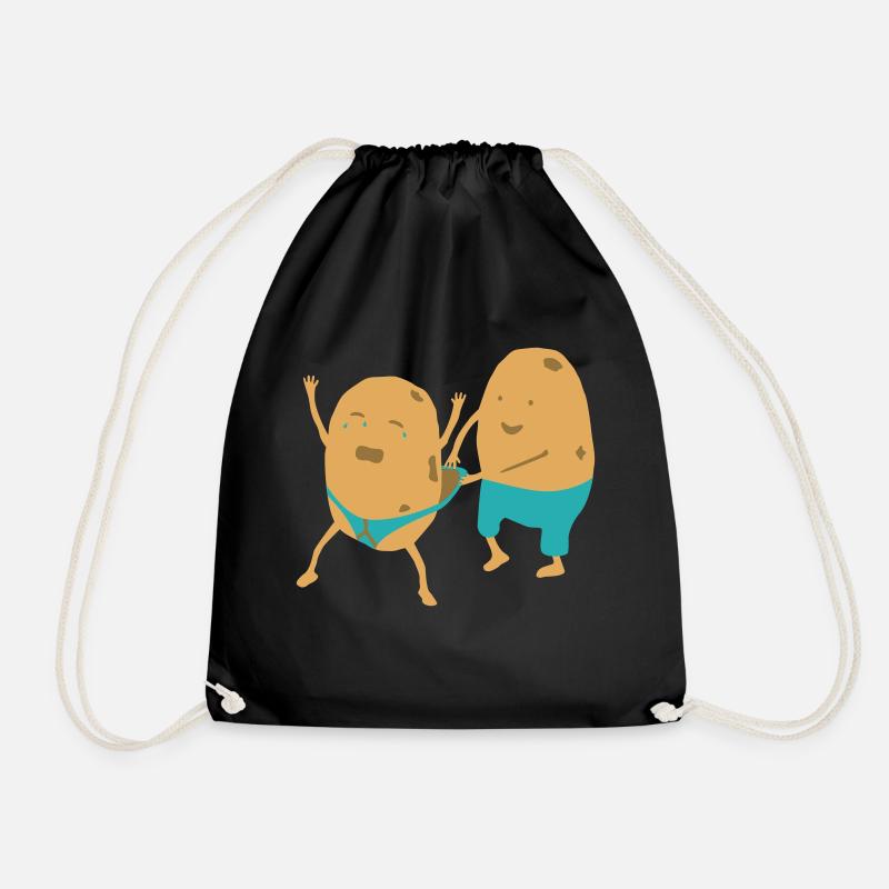 Potato Wedgie - Drawstring Bag - black