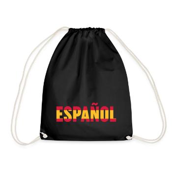 Español - Turnbeutel - Schwarz - Vorne