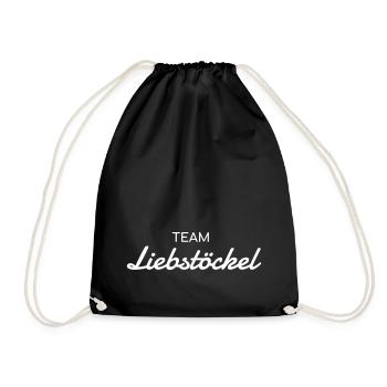 Team Liebstöckel - Kräuter Liebhaber - Turnbeutel - Schwarz - Vorne