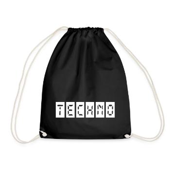 Temps techno - Sac de sport léger - noir - Devant