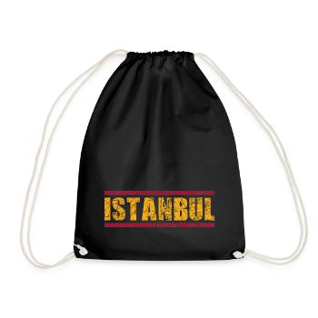 Istanbul Fußball - Turnbeutel - Schwarz - Vorne