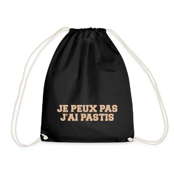 Je peux pas Jai pastis - Sac de sport léger - noir - Devant