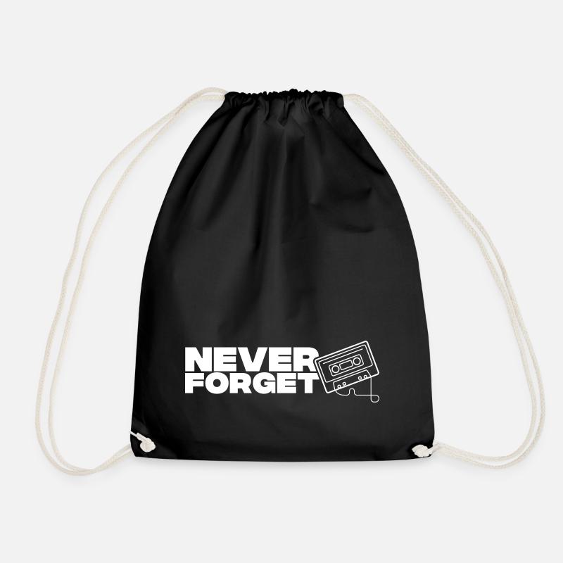 Ne jamais oublier la cassette - Sac de sport léger - noir