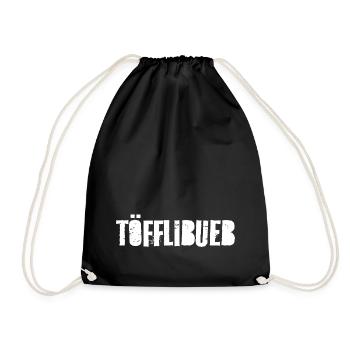 Schweizerdeutsch Töfflibueb - Turnbeutel - Schwarz - Vorne