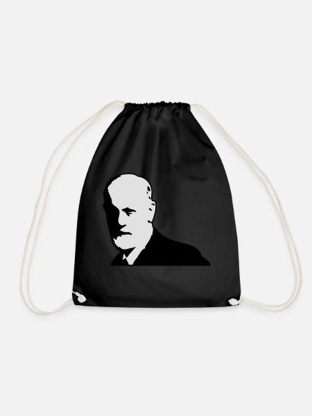 Sigmund Freud - Turnbeutel - Schwarz