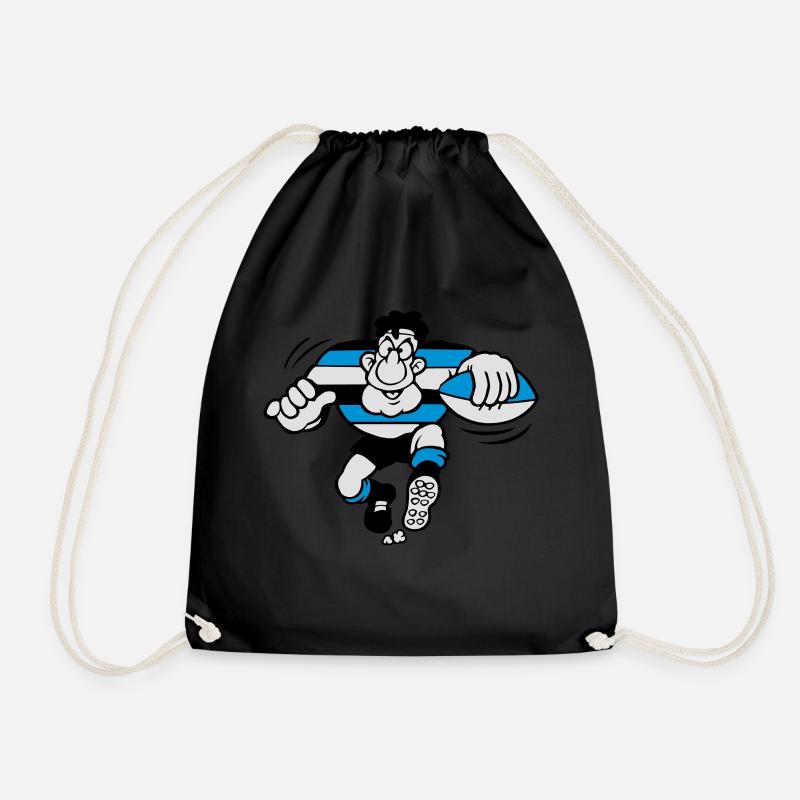 00rugby - Drawstring Bag - black