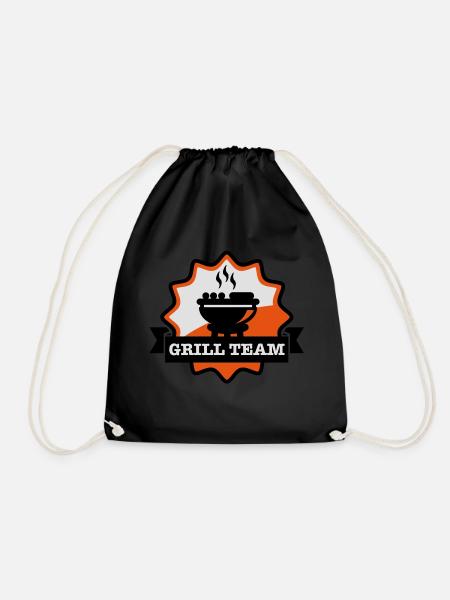 grill_team_emblem_f3 - Turnbeutel - Schwarz